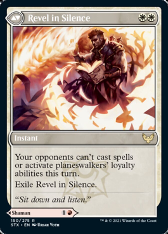 Flamescroll Celebrant // Revel in Silence - Foil