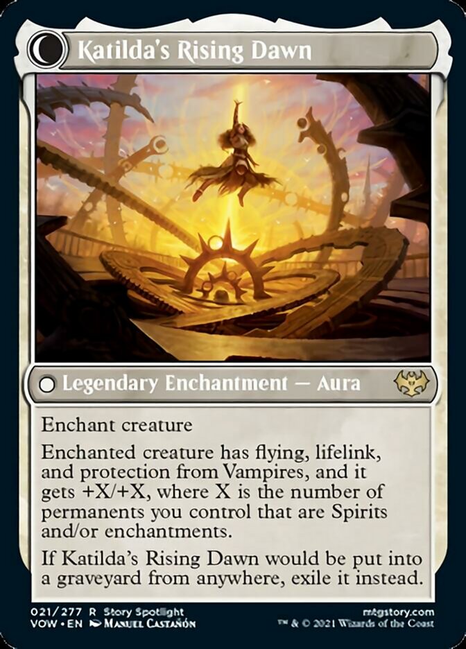 Katilda, Dawnhart Martyr // Katilda's Rising Dawn - Foil