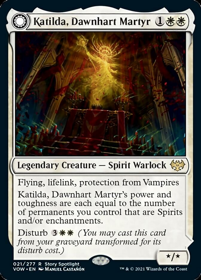 Katilda, Dawnhart Martyr // Katilda's Rising Dawn - Foil