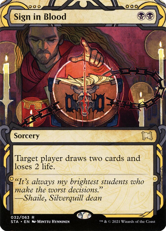Sign in Blood - Foil