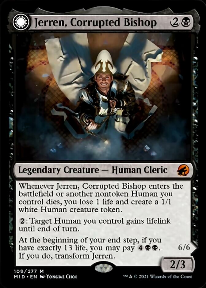 Jerren, Corrupted Bishop // Ormendahl, the Corrupter - Foil
