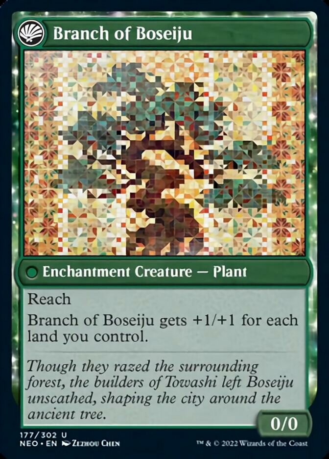 Boseiju Reaches Skyward // Branch of Boseiju - Foil