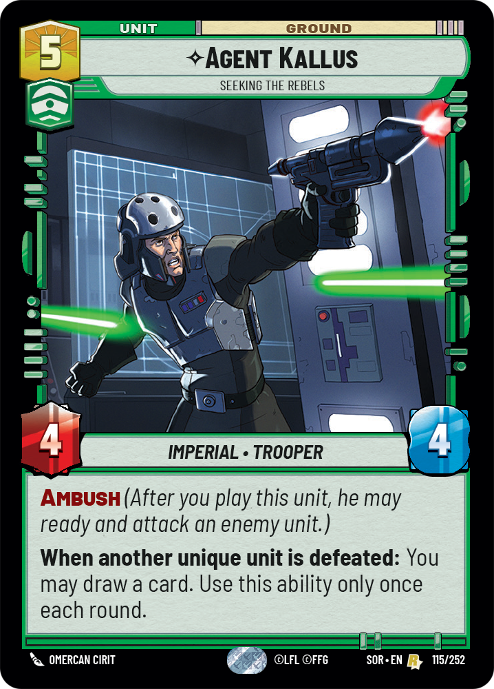 Agent Kallus, Seeking the Rebels - Foil