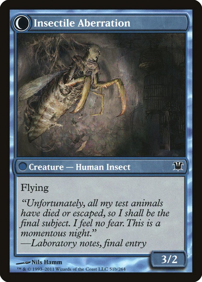 Delver of Secrets // Insectile Aberration - Foil