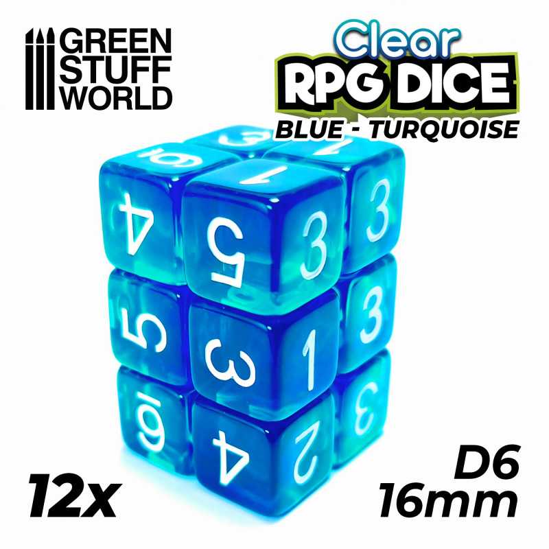 Green Stuff World - Dice - D6 - 16mm