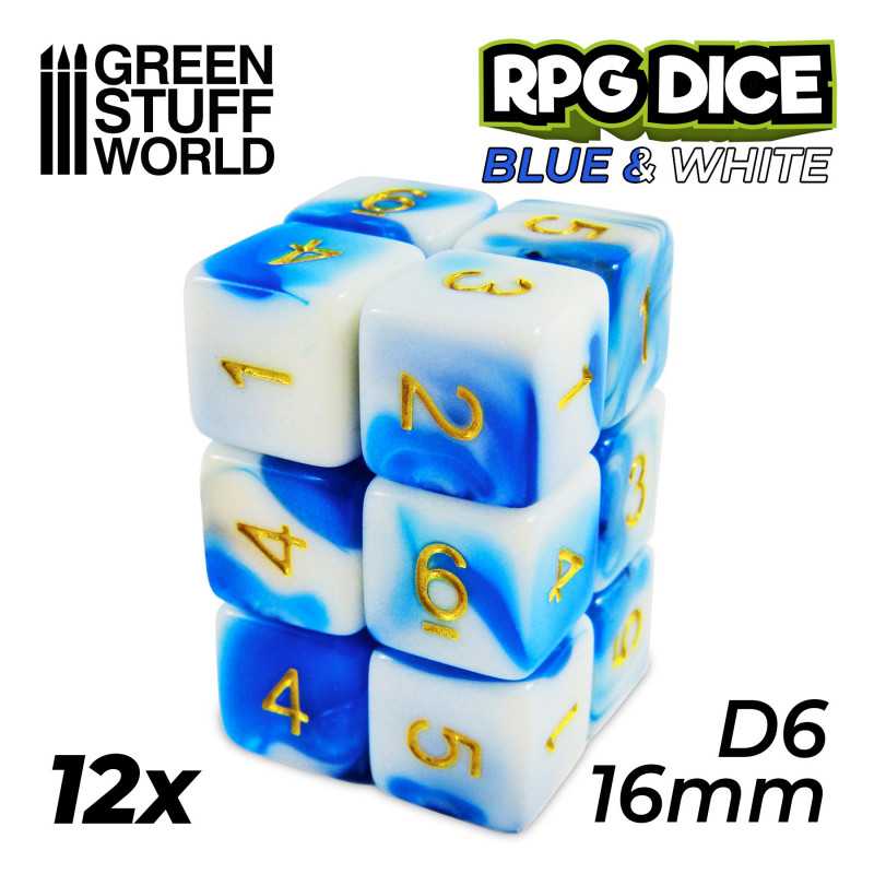 Green Stuff World - Dice - D6 - 16mm