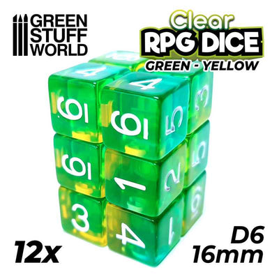 Green Stuff World - Dice - D6 - 16mm