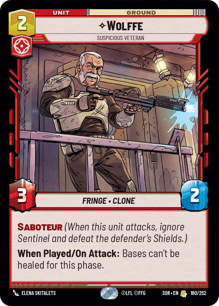 Wolffe, Suspicious Veteran - Foil