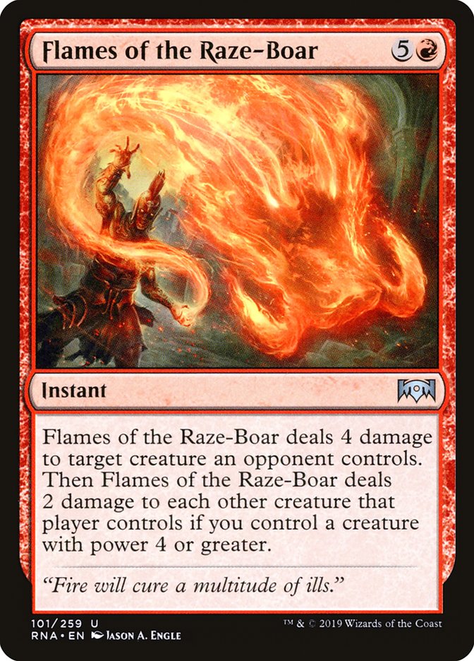 Flames of the Raze-Boar - Foil