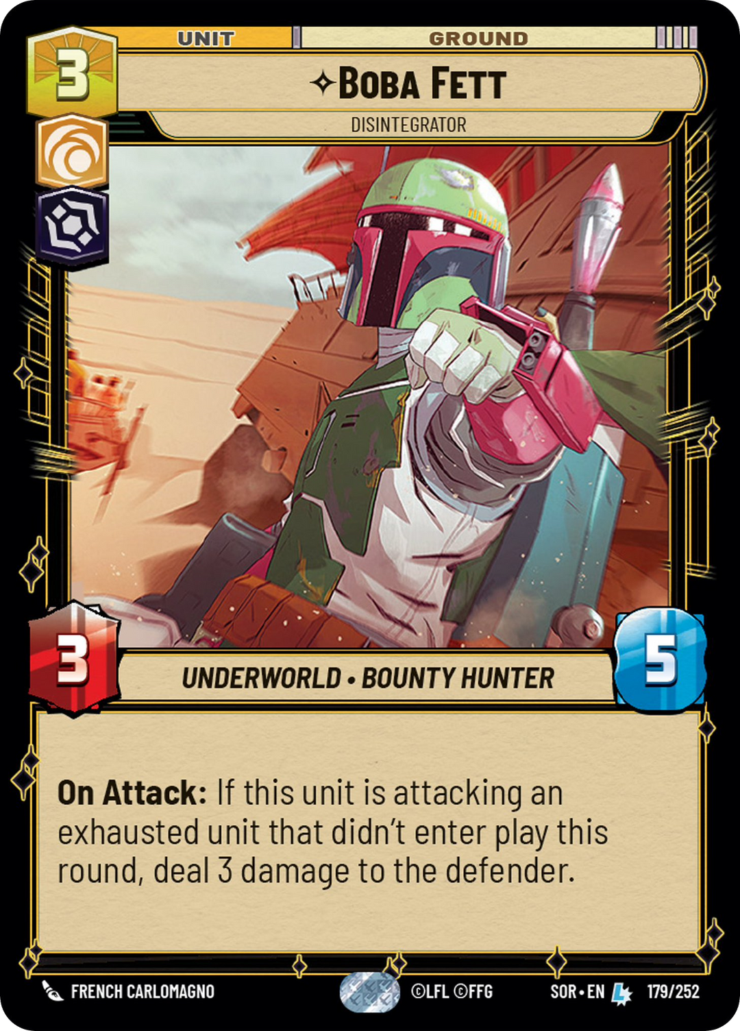 Boba Fett, Disintegrator - Foil