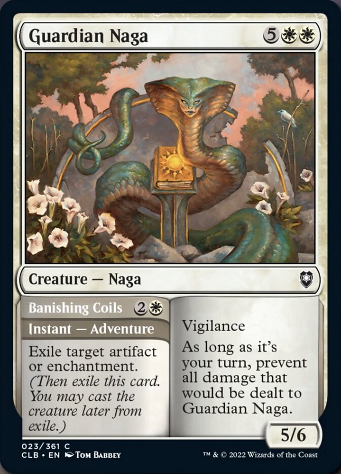 Guardian Naga // Banishing Coils - Foil