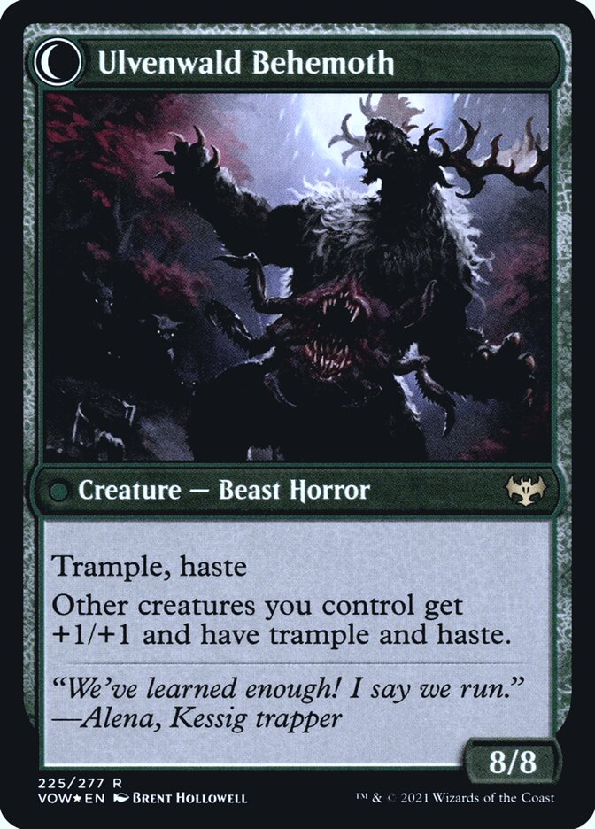 Ulvenwald Oddity // Ulvenwald Behemoth - Foil