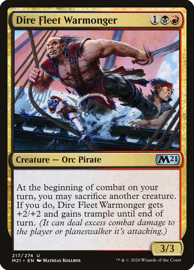 Dire Fleet Warmonger - Foil