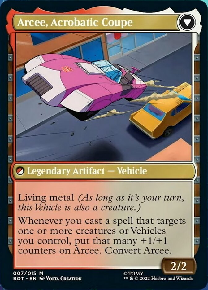 Arcee, Sharpshooter // Arcee, Acrobatic Coupe - Foil