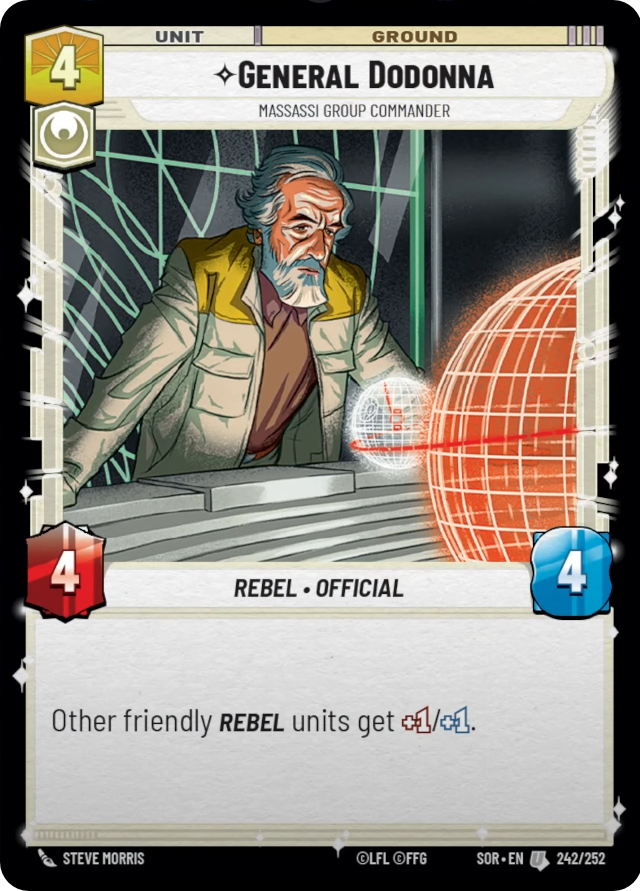 General Dodonna, Massassi Group Commander - Foil