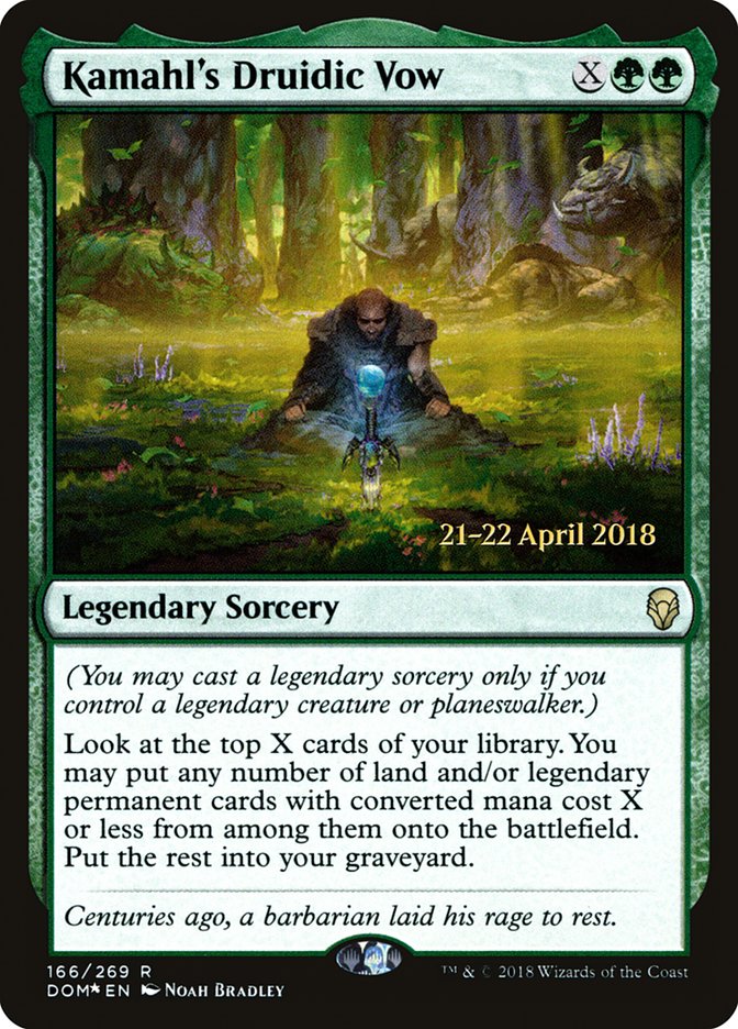 Kamahl's Druidic Vow - Foil