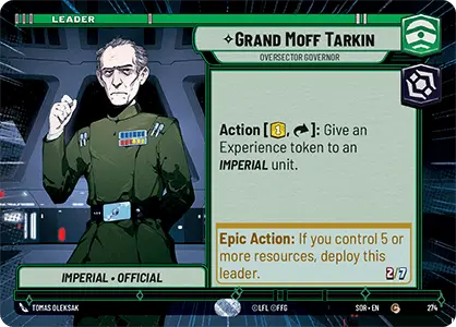 Grand Moff Tarkin, Oversector Governor - Hyperspace