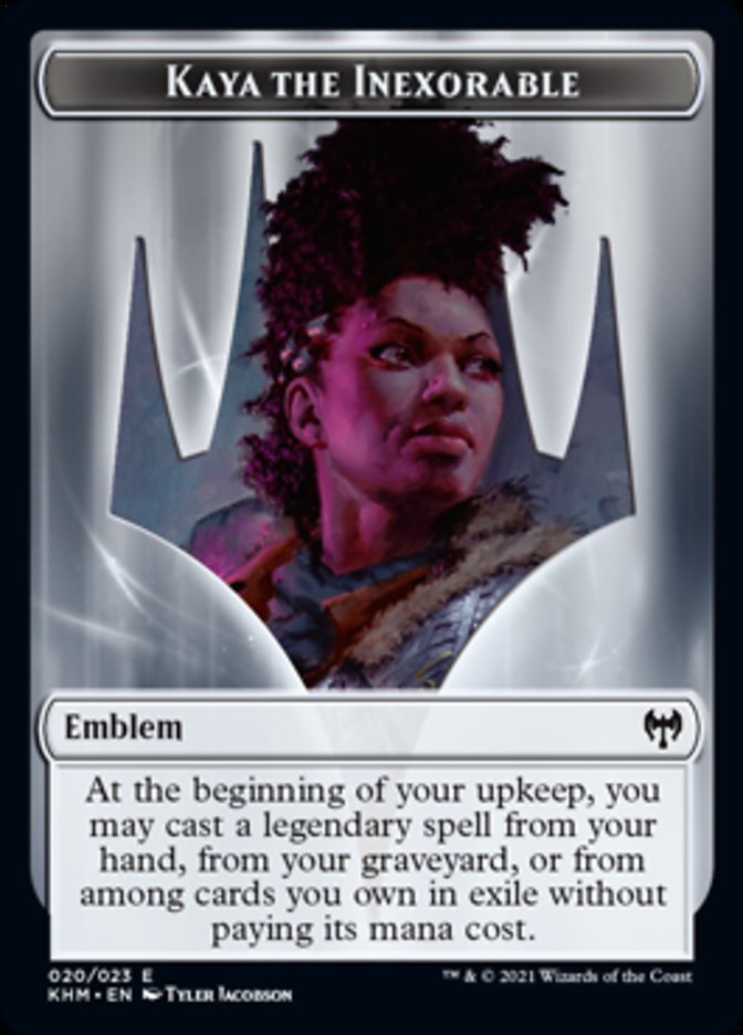 Kaya the Inexorable Emblem