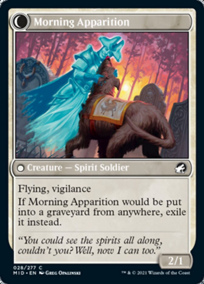 Mourning Patrol // Morning Apparition - Foil