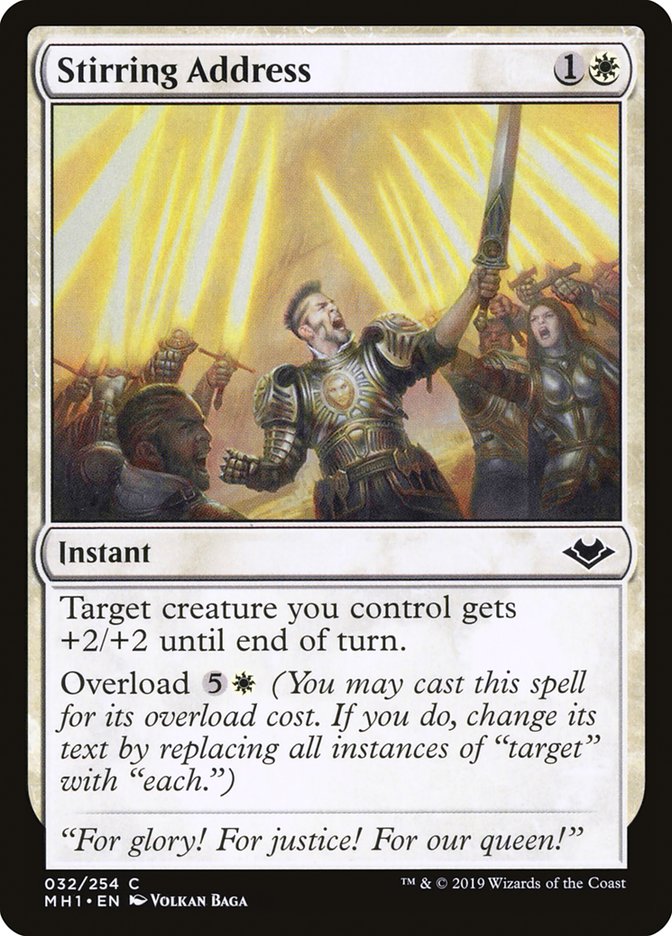 Stirring Address - Foil