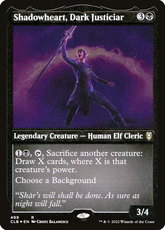 Shadowheart, Dark Justiciar - Etched Foil