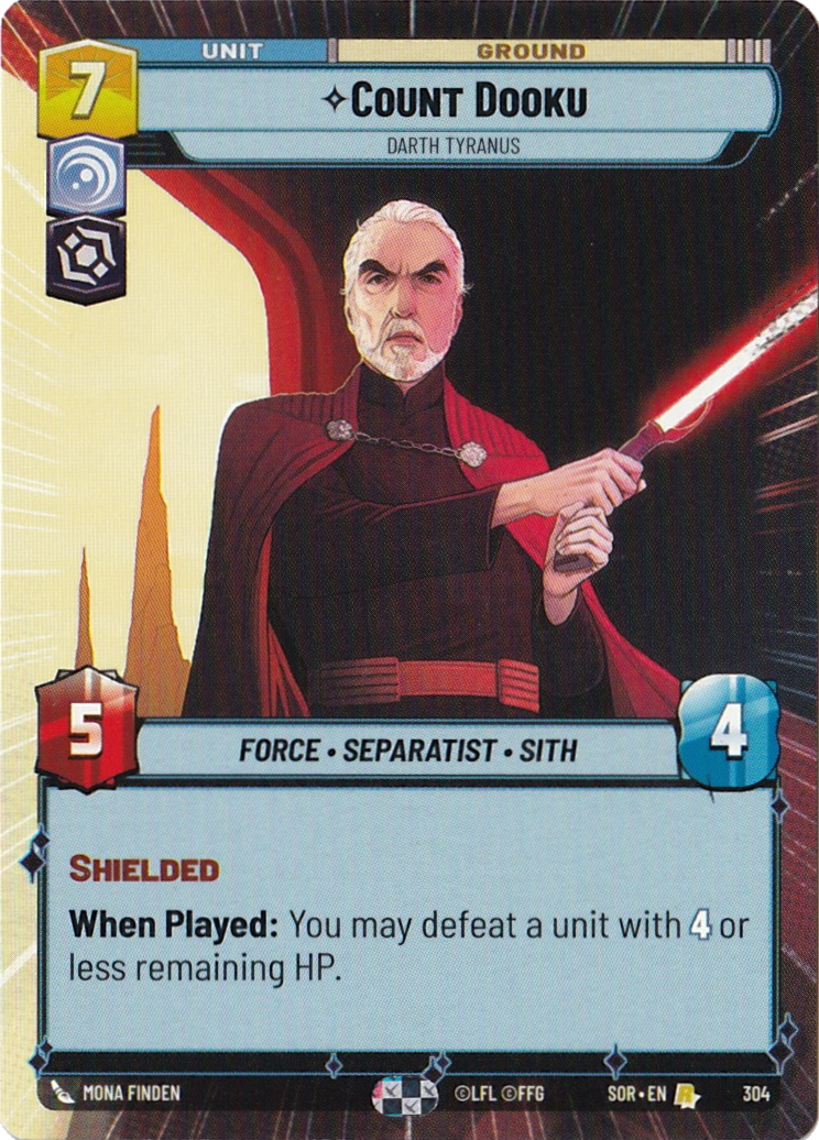 Count Dooku, Darth Tyranus - Hyperspace Foil