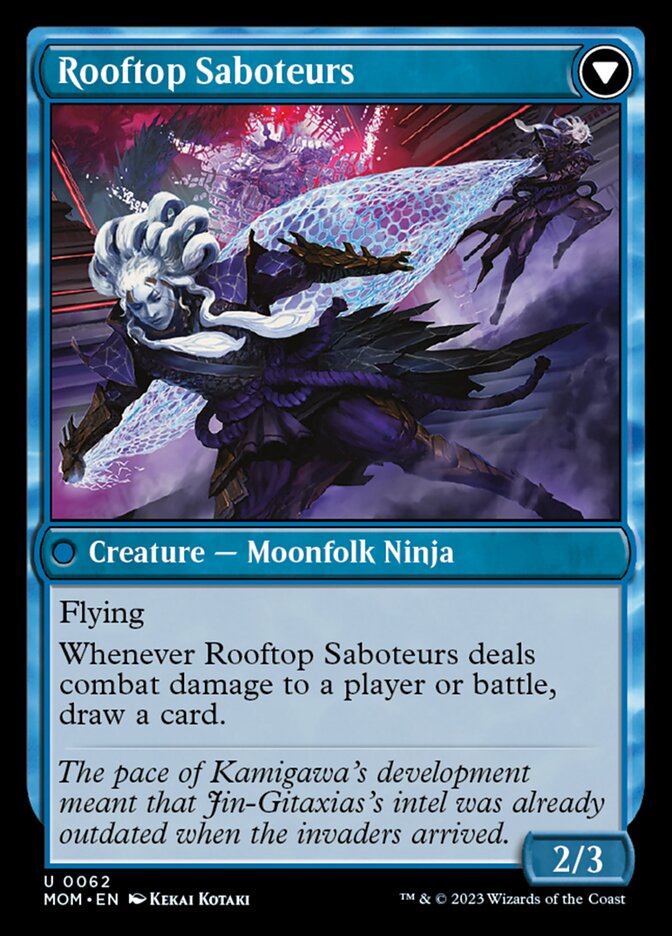 Invasion of Kamigawa // Rooftop Saboteurs - Foil