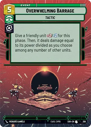 Overwhelming Barrage - Hyperspace Foil
