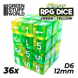 Green Stuff World - Dice - D6 - 12mm