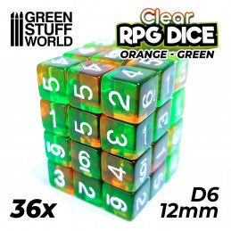 Green Stuff World - Dice - D6 - 12mm