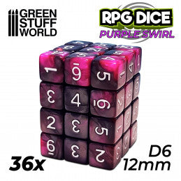 Green Stuff World - Dice - D6 - 12mm