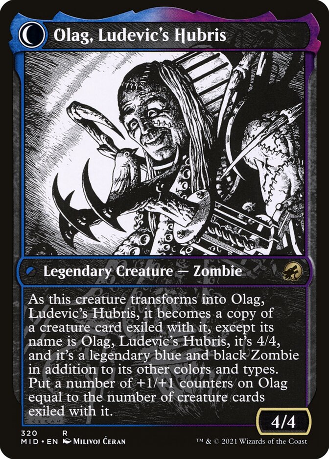 Ludevic, Necrogenius // Olag, Ludevic's Hubris - Foil