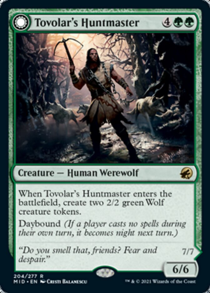 Tovolar's Huntmaster // Tovolar's Packleader - Foil