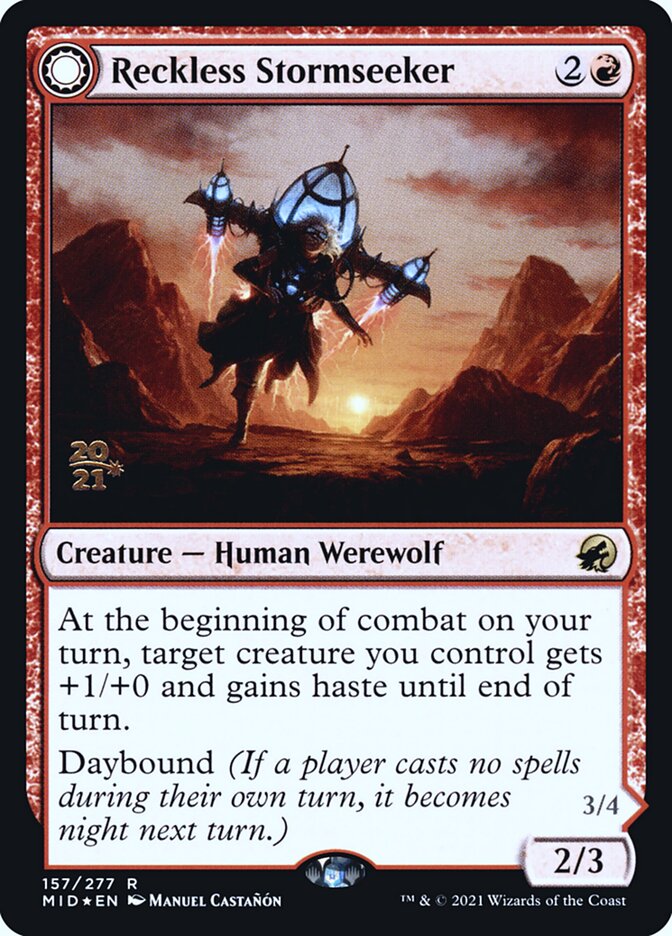 Reckless Stormseeker // Storm-Charged Slasher - Foil