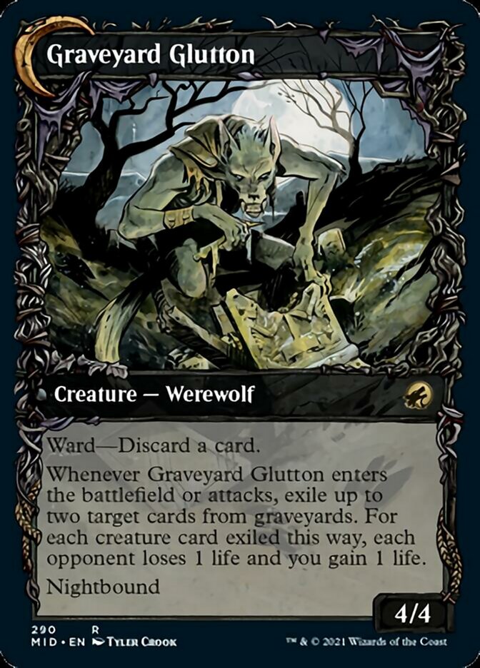 Graveyard Trespasser // Graveyard Glutton - Foil