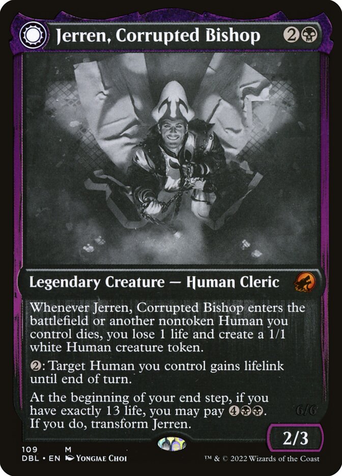 Jerren, Corrupted Bishop // Ormendahl, the Corrupter - Foil