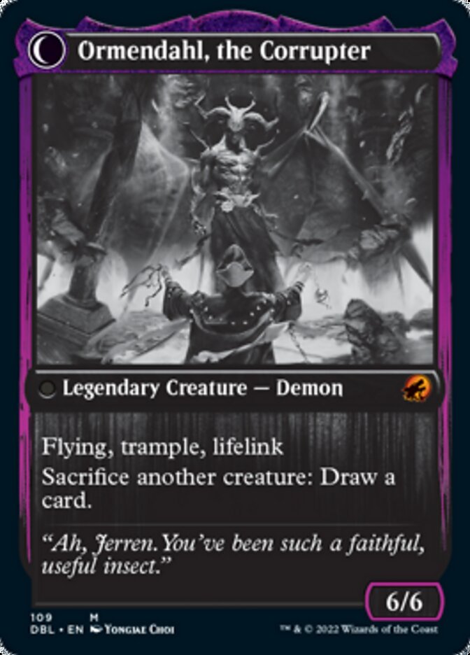 Jerren, Corrupted Bishop // Ormendahl, the Corrupter