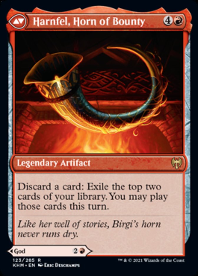 Birgi, God of Storytelling // Harnfel, Horn of Bounty
