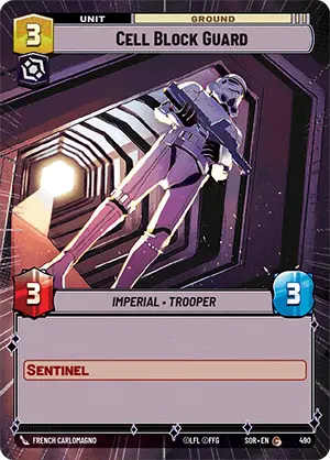 Cell Block Guard - Hyperspace Foil