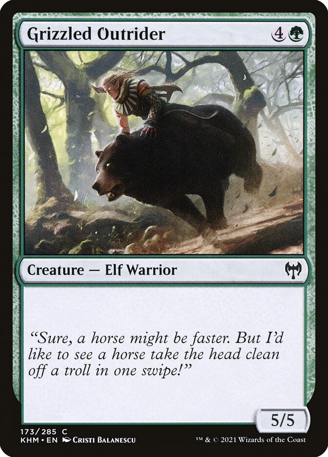 Grizzled Outrider - Foil