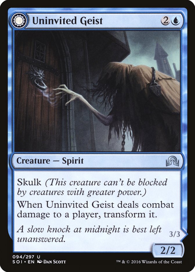 Uninvited Geist // Unimpeded Trespasser - Foil