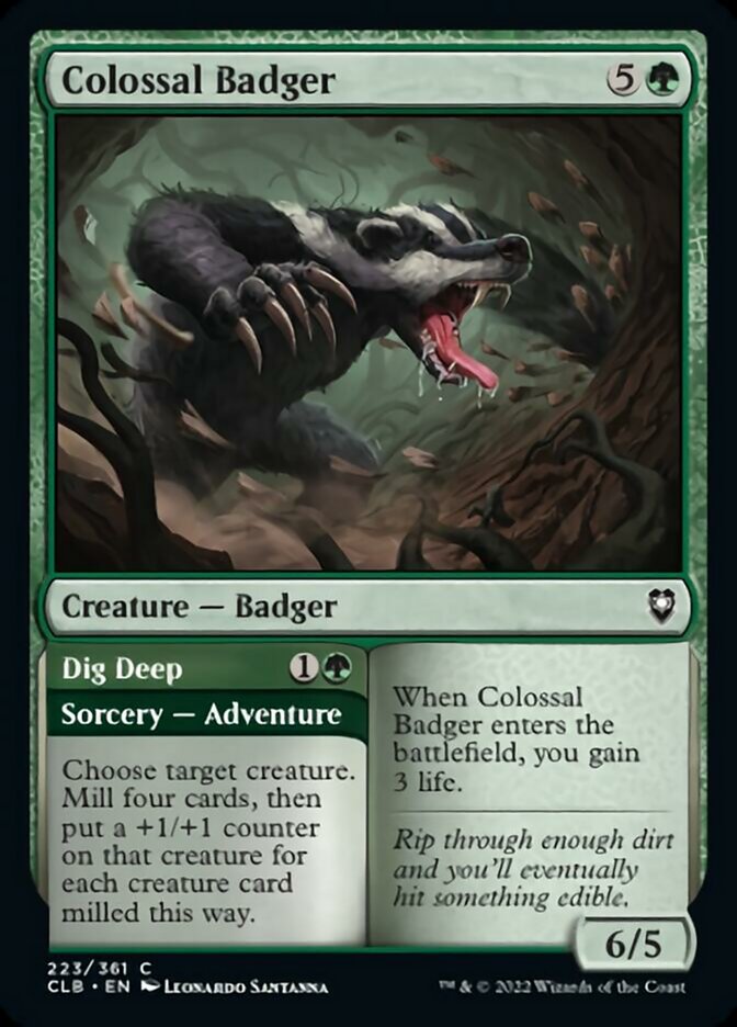 Colossal Badger // Dig Deep - Foil