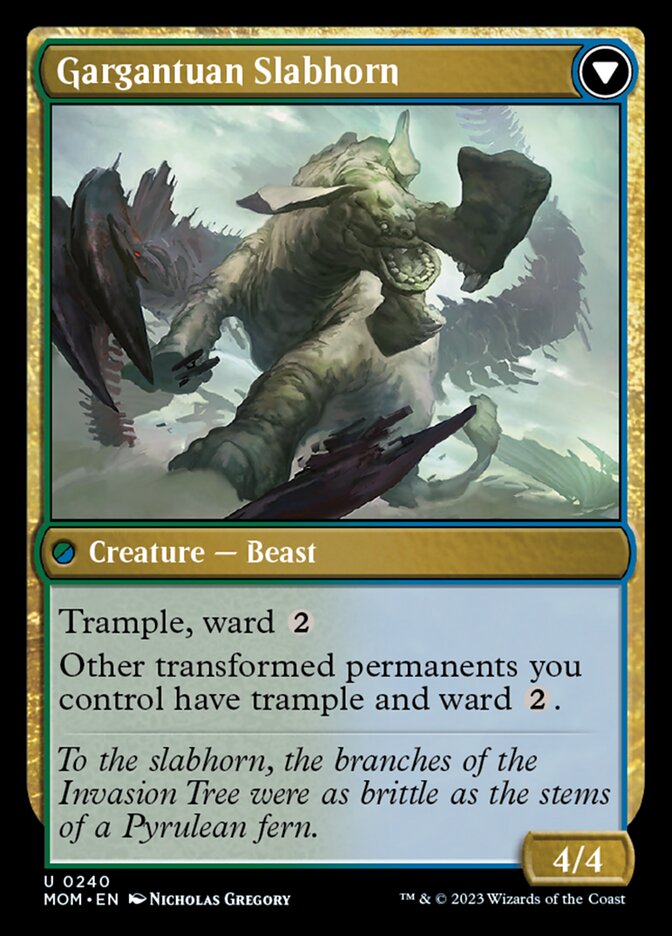 Invasion of Pyrulea // Gargantuan Slabhorn - Foil