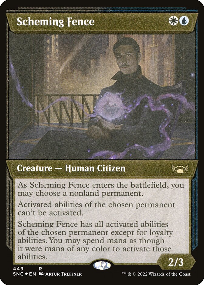 Scheming Fence - Etched Foil