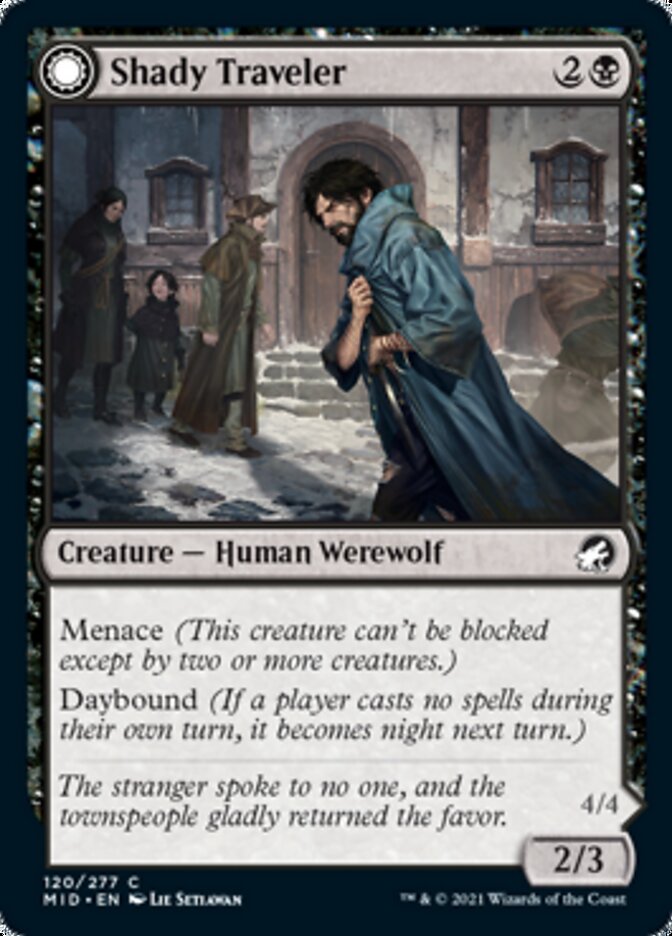 Shady Traveler // Stalking Predator - Foil