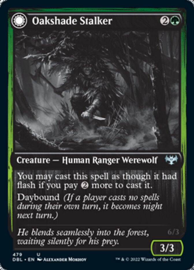 Oakshade Stalker // Moonlit Ambusher - Foil