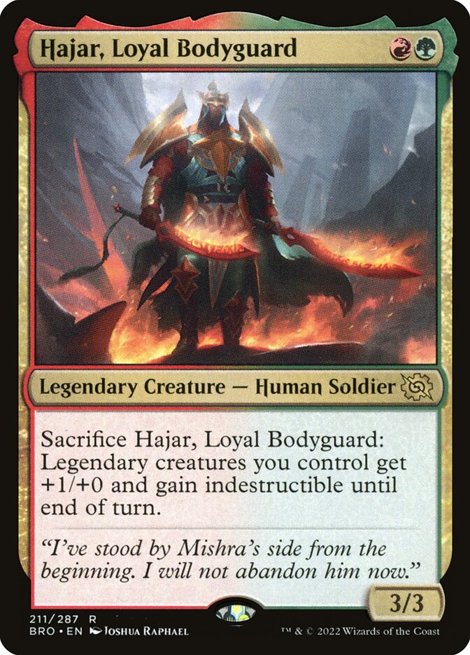 Hajar, Loyal Bodyguard - Foil