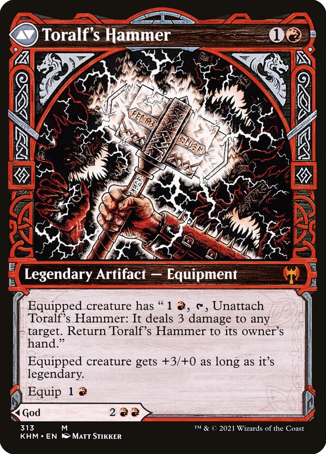 Toralf, God of Fury // Toralf's Hammer - Foil