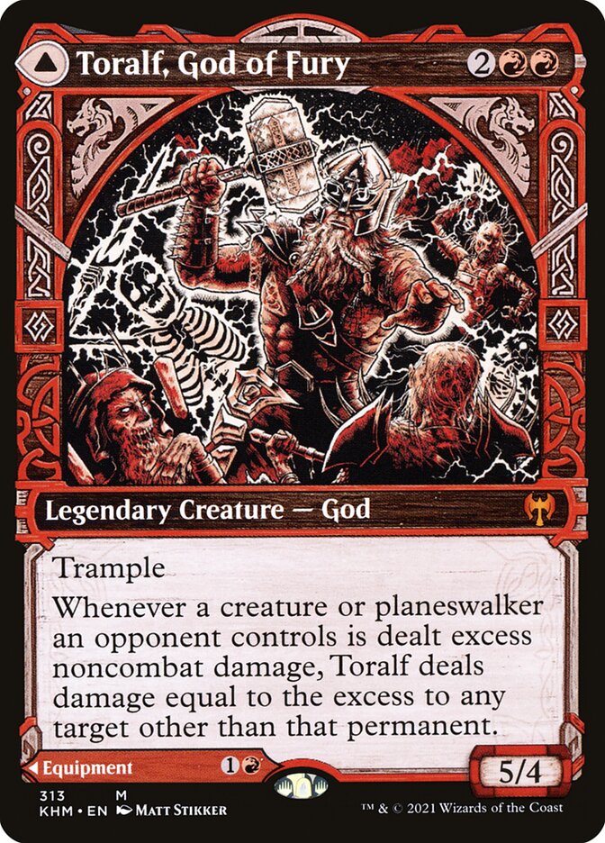 Toralf, God of Fury // Toralf's Hammer - Foil