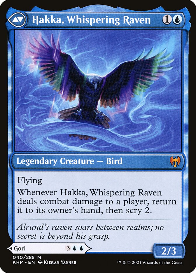 Alrund, God of the Cosmos // Hakka, Whispering Raven - Foil
